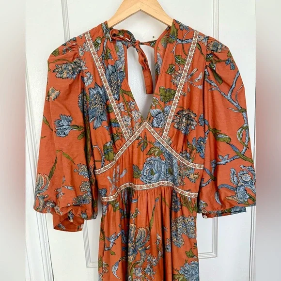 Anthropologie - House of Harlow Wanda Floral Midi Dress - Picture 4 of 10